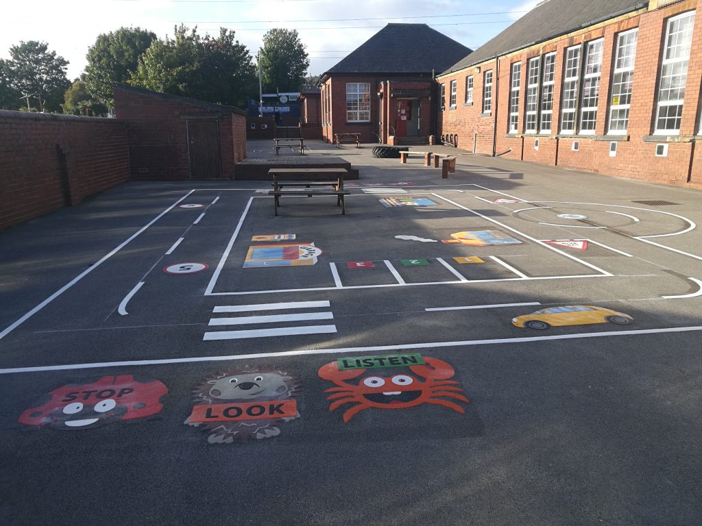 Playground Markings West Yorkshire – Stanley St Peter’s Primary School