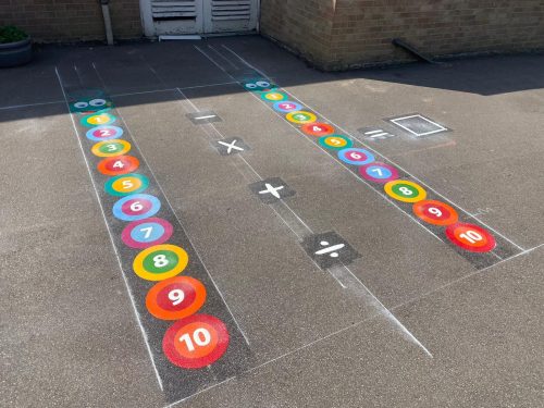 Number Games & Grids Playground Markings