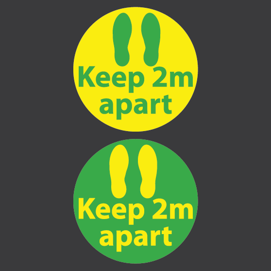 Keep 2m Apart Markers