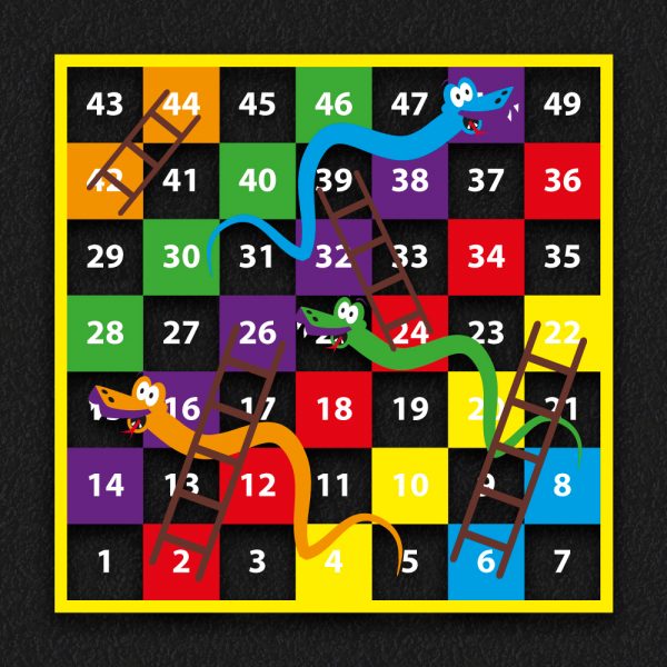1 49 Snakes and Ladders BLOCK 2 600x600 - 1-49 Snakes & Ladders