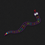 A – Z Snake Outline Lowercase