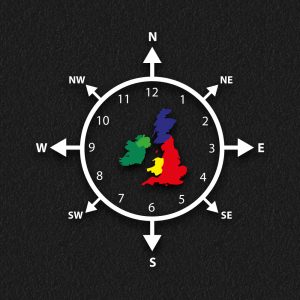 Compass Clock Map