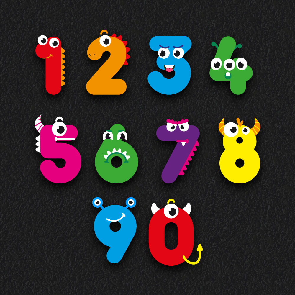 1-10 Number Faces