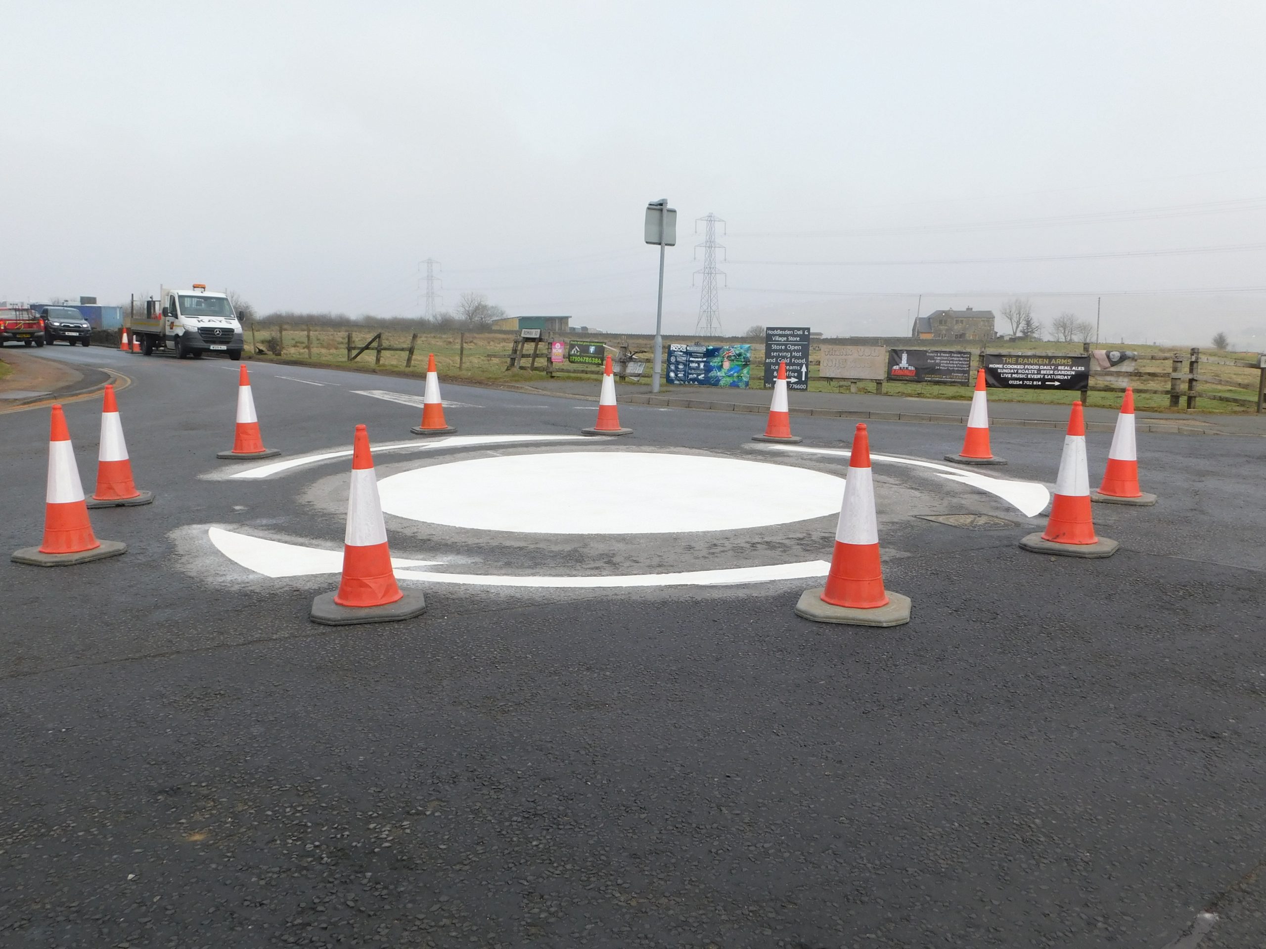 Our thermoplastic road marking process