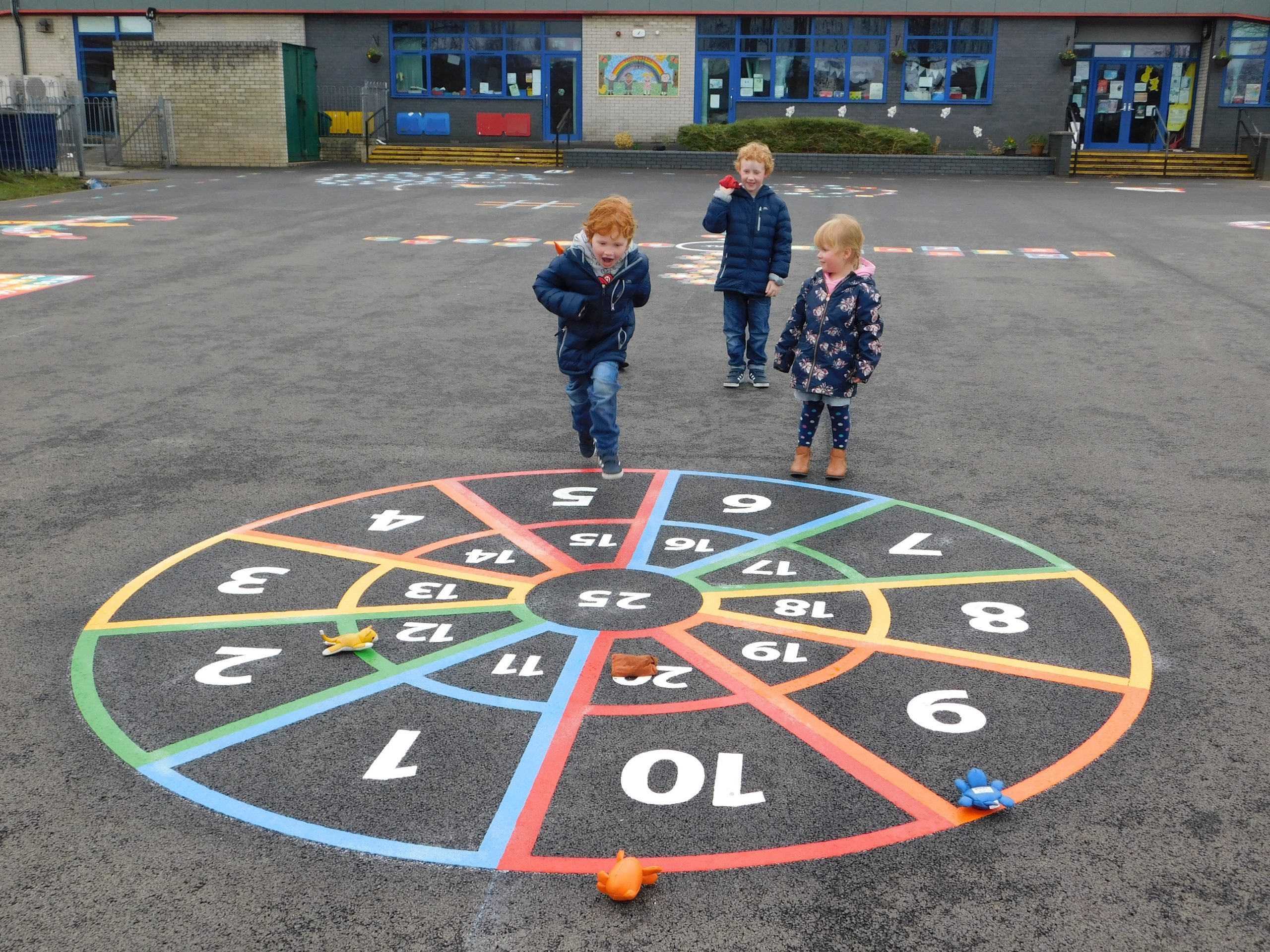 Using EYFS playground markings to support development
