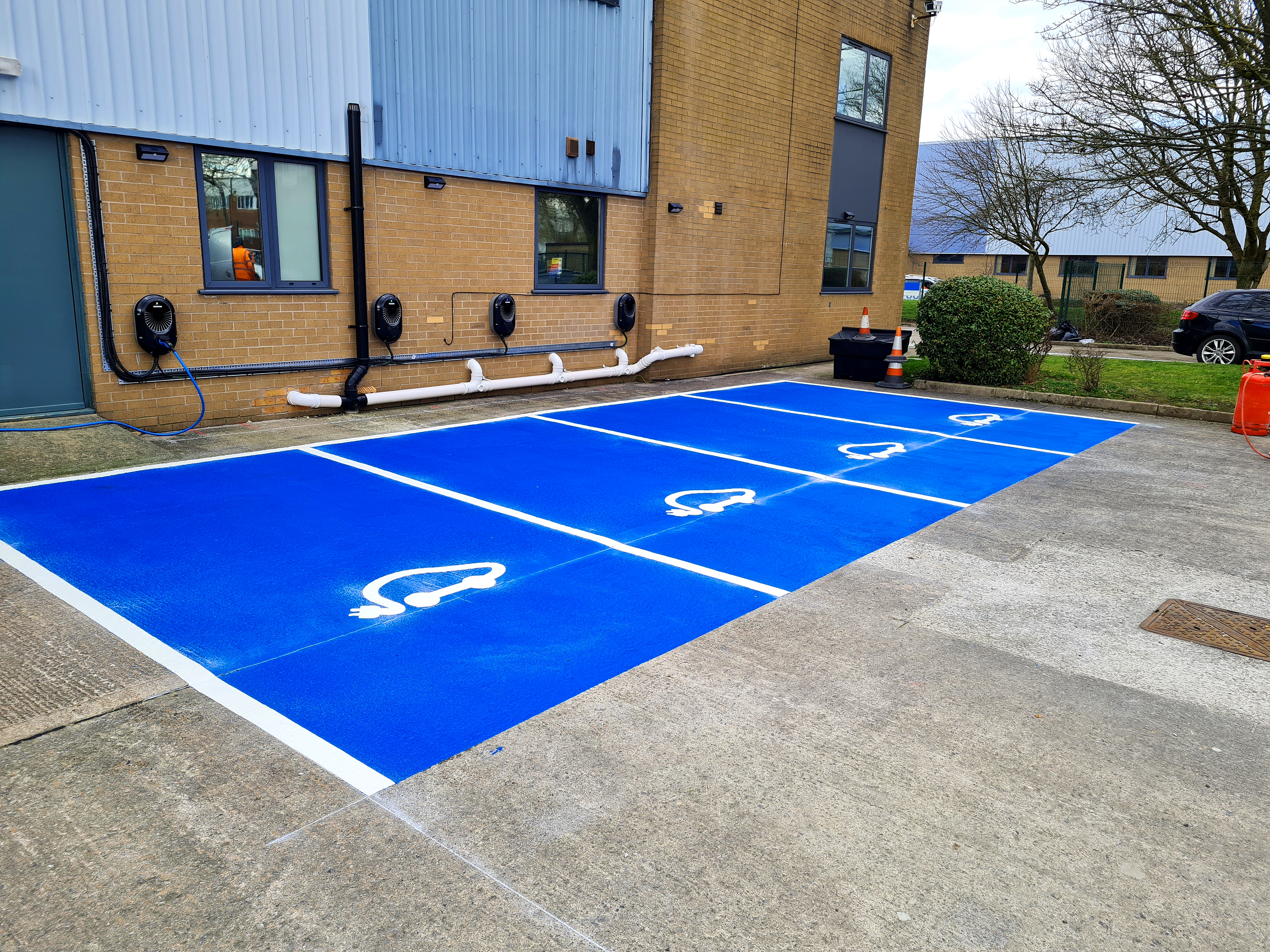 The importance of Thermoplastic EV Charging Bay Markings for driver safety