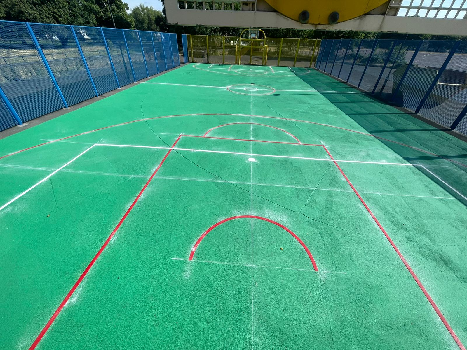 Creating a Multi-Use Games Area (MUGA) with Thermoplastic Playground Markings